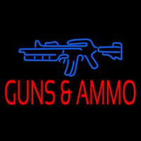 Gun Ammo Neonkyltti