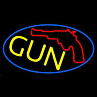 Gun With Logo Neonkyltti