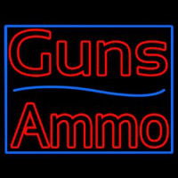 Guns Blue Line Ammo Neonkyltti