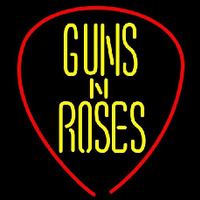 Guns N Roses Guitar Pick Rock Band Neonkyltti