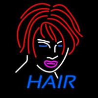 Hair Girl Logo Neonkyltti