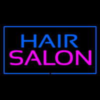 Hair Salon Rectangle Blue Neonkyltti