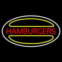Hamburgers Logo Oval Neonkyltti
