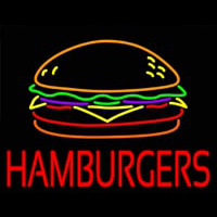 Hamburgers Neonkyltti