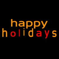 Happy Holidays Neonkyltti