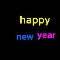 Happy New Year 1 Neonkyltti