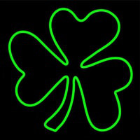 Happy St Patricks Day Shamrock Neonkyltti
