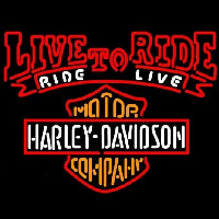 Harley Davidson Live To Ride Ride To Live Neonkyltti