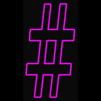 Hash Tag Neonkyltti