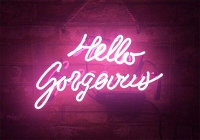 Hello Gorgeous Neonkyltti
