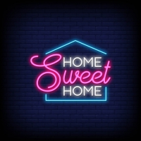 Home Sweet Home Neonkyltti