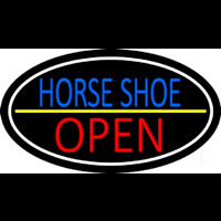Horseshoe Open With Border Neonkyltti