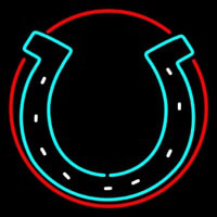 Horseshoe With Red Border Neonkyltti