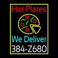 Hot Plates Pizza We Deliver Neonkyltti