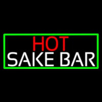 Hot Sake Bar With Green Border Neonkyltti