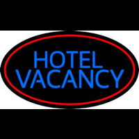 Hotel Vacancy With Blue Border Neonkyltti