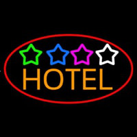 Hotel With Stars Neonkyltti