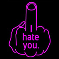 I Hate You Fuck Off Neonkyltti