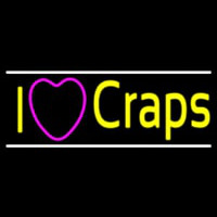 I Love Craps 2 Neonkyltti