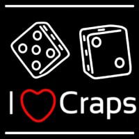 I Love Craps Neonkyltti