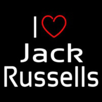 I Love Jack Russells Neonkyltti