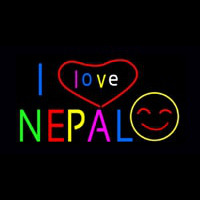 I Love Nepal Neonkyltti