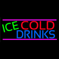 Ice Cold Drinks Neonkyltti