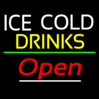 Ice Cold Drinks Open Neonkyltti