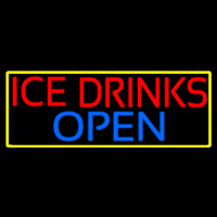 Ice Cold Drinks Red Open Neonkyltti