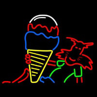 Ice Cream Logo Neonkyltti