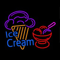 Ice Cream Logo Neonkyltti
