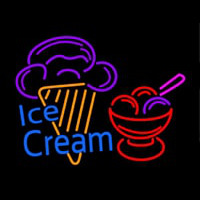 Ice Cream Logo Neonkyltti