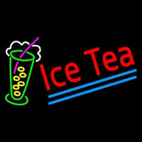 Ice Tea Blue Line Logo Neonkyltti