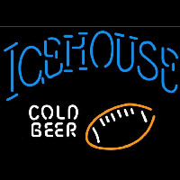 Icehouse Football Cold Beer Sign Neonkyltti