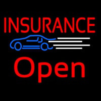 Insurance Car Logo Open Neonkyltti