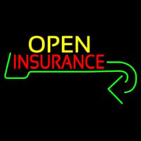 Insurance Open With Arrow Neonkyltti