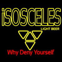 Isosceles Light Beer Sign Neonkyltti