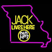 Jack Daniels Jack Lives Here Missouri Whiskey Neonkyltti