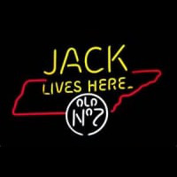 Jack Daniels Jack Lives Here Tennessee Whiskey Neonkyltti