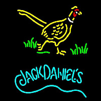 Jack Daniels and Pheasant Logo Neonkyltti