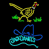 Jack Daniels and Pheasant Neonkyltti