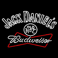 Jack Daniels with Budweiser Neonkyltti
