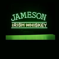 Jameson Irish Whiskey Olut Baari Avoinna Neonkyltti