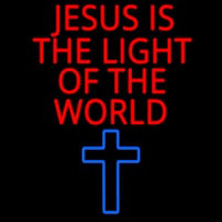 Jesus Is The Light Of The World Neonkyltti