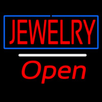 Jewelry Rectangle Blue Open Neonkyltti