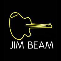 Jim Beam Guitar Neonkyltti