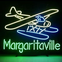 Jimmy Buffett Margaritaville Airplane Olut Baari Avoinna Neonkyltti