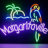 Jimmy Buffett Margaritaville Paradise Parrot Olut Baari Avoinna Neonkyltti