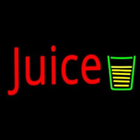 Juice With Glass Neonkyltti