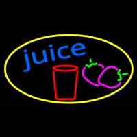 Juice With Glass Neonkyltti